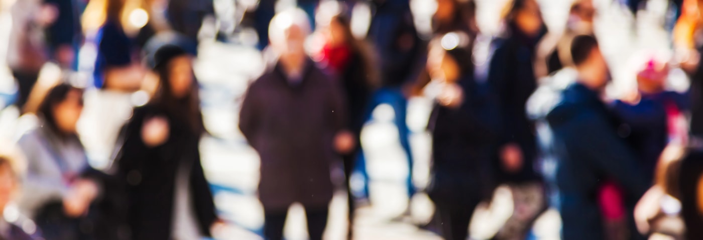 crowd walking Inland Empire
