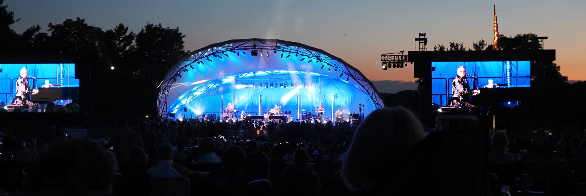 outdoor concert venue at sunset Inland Empire
